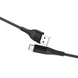 Lemontti Cablu Bending Aluminum USB-A la Type-C, Fast Charge, 1.5m, Negru
