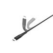 Lemontti Cablu Bending Aluminum USB-A la Type-C, Fast Charge, 1.5m, Negru