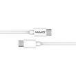 Mako Cablu Fast Charge PD 66W Type-C la Type-C, 1m, White