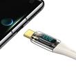 Usams Cablu Digital Type-C la Type-C Fast Charger, PD, 100W, 1.2m, Transparent / Bej
