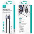 Usams Cablu US-SJ524 Type-C la Type-C PD, Fast Charging, 100W, 1.2m Negru