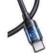 Usams Cablu US-SJ524 Type-C la Type-C PD, Fast Charging, 100W, 1.2m Negru