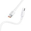 Usams Cablu US-SJ625 Type-C la Type-C PD 100W, 0.5m, Alb