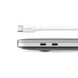 Usams Cablu US-SJ625 Type-C la Type-C PD 100W, 0.5m, Alb