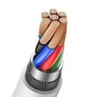 Usams Cablu US-SJ625 Type-C la Type-C PD 100W, 0.5m, Alb