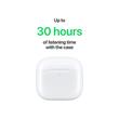 Apple Casti Originale AirPods 4 Wireless Bluetooth, USB-C, cu anularea activă a zgomotului, Alb