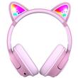 PowerLocus Casti pentru copii, Wireless, Bobo Cat Ears, Pink