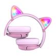 PowerLocus Casti pentru copii, Wireless, Bobo Cat Ears, Pink