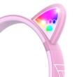 PowerLocus Casti pentru copii, Wireless, Bobo Cat Ears, Pink