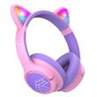 PowerLocus Casti pentru copii, Wireless, Bobo Cat Ears, Purple/Pink