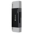 Devia Cititor Card 2in1 Leopard Series USB si Type-C, 2.0, SD/TF, Negru