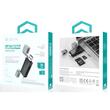 Devia Cititor Card 2in1 Leopard Series USB si Type-C, High-Speed 3.0, SD/TF, Negru