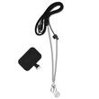 Guess Curea Crossbody Pentru Telefoane Popruh PU 4G Chain & Charm Negru, Lungime 150cm