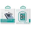 Devia Folie Sticla Camera Peak Series Diamond iPhone 15 Pro / 15 Pro Max pachet de 3 buc Gri