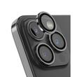 Devia Folie Sticla Camera Peak Series iPhone 15 Pro / 15 Pro Max pachet de 3 buc Negru