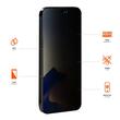 Folie iPhone 14 Pro Max Eiger Sticla Mountain Glass Privacy Black