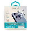 Devia Folie Sticla Camera Peak Series Samsung Galaxy S24, pachet de 3 buc,Argintiu