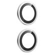 Devia Folie Sticla Camera Peak Series iPhone 17 Argintiu, pachet de 2 buc