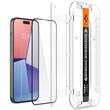 Spigen Folie Sticla Glass tR EZ Fit iPhone 15 set 2 buc, kit de montare, Black
