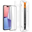 Spigen Folie Sticla Glass tR EZ Fit iPhone 15 Pro, set 2 buc, kit de montare, Black