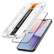 Spigen Folie Sticla Glass tR EZ Fit iPhone 15 Pro Max, set 2 buc, kit de montare, Black