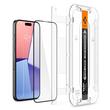 Spigen Folie Sticla Glass tR EZ Fit iPhone 15 Pro Max, set 2 buc, kit de montare, Black
