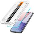 Spigen Folie Sticla Glass tR EZ Fit iPhone 15, set 2 buc, kit de montare Transparent