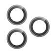 Devia Folie Sticla Camera Peak Series iPhone 17 Pro/ 17 Pro Max Gri, pachet de 3 buc