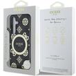 Guess Husa 4G Gold Electroplated Peony Pattern Samsung Galaxy S25 Negru