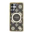 Guess Husa 4G Gold Electroplated Peony Pattern Samsung Galaxy S25 Ultra Maro