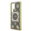 Guess Husa 4G Gold Electroplated Peony Pattern Samsung Galaxy S25 Ultra Maro