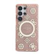 Guess Husa 4G Gold Electroplated Peony Pattern Samsung Galaxy S25 Ultra Roz