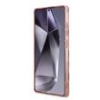 Guess Husa 4G Gold Electroplated Peony Pattern Samsung Galaxy S25 Ultra Roz