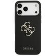 Guess Husa 4G Grained Big and Classic Logo iPhone 17 Pro Negru