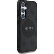 Guess Husa 4G Round Patch Classic Logo MagSafe Samsung Galaxy S25 Plus Negru