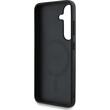Guess Husa 4G Round Patch Classic Logo MagSafe Samsung Galaxy S25 Plus Negru