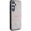 Guess Husa 4G Round Patch Classic Logo MagSafe Samsung Galaxy S25 Plus Roz