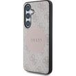 Guess Husa 4G Round Patch Classic Logo MagSafe Samsung Galaxy S25 Roz
