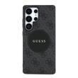 Guess Husa 4G Round Patch Classic Logo MagSafe Samsung Galaxy S25 Ultra Negru