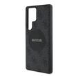 Guess Husa 4G Round Patch Classic Logo MagSafe Samsung Galaxy S25 Ultra Negru