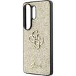 Guess Husa Fixed Glitter 4G Metal Logo Samsung Galaxy S26 Ultra Auriu