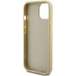 Guess Husa Fixed Glitter 4G Metal Logo iPhone 15 Auriu