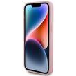 Guess Husa Fixed Glitter 4G Metal Logo iPhone 15 Pro Max Roz