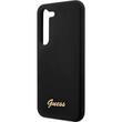 Guess Husa Liquid Silicone Metal Logo Samsung Galaxy S23 Negru