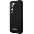Guess Husa Liquid Silicone Metal Logo Samsung Galaxy S23 Plus Negru
