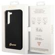 Guess Husa Liquid Silicone Metal Logo Samsung Galaxy S23 Plus Negru