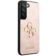 Guess Husa PU 4G Metal Logo Samsung Galaxy S23 Roz