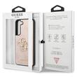 Guess Husa PU 4G Metal Logo Samsung Galaxy S23 Roz