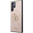 Guess Husa PU 4G Metal Logo Samsung Galaxy S23 Ultra Roz