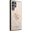Guess Husa PU 4G Metal Logo Samsung Galaxy S23 Ultra Roz